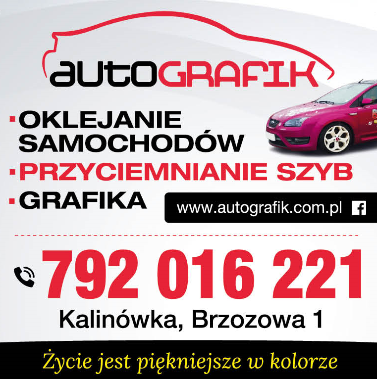 AUTOGRAFIK Kalinówka Oklejanie Samochodów / Przyciemnianie Szyb / Grafika