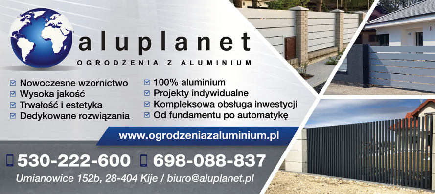 Aluplanet, Umianowice - ogrodzenia z aluminium