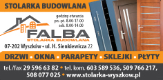 FALBA STOLARKA BUDOWLANA Wyszków  Drzwi / Okna / Parapety / Sklejki / Płyty