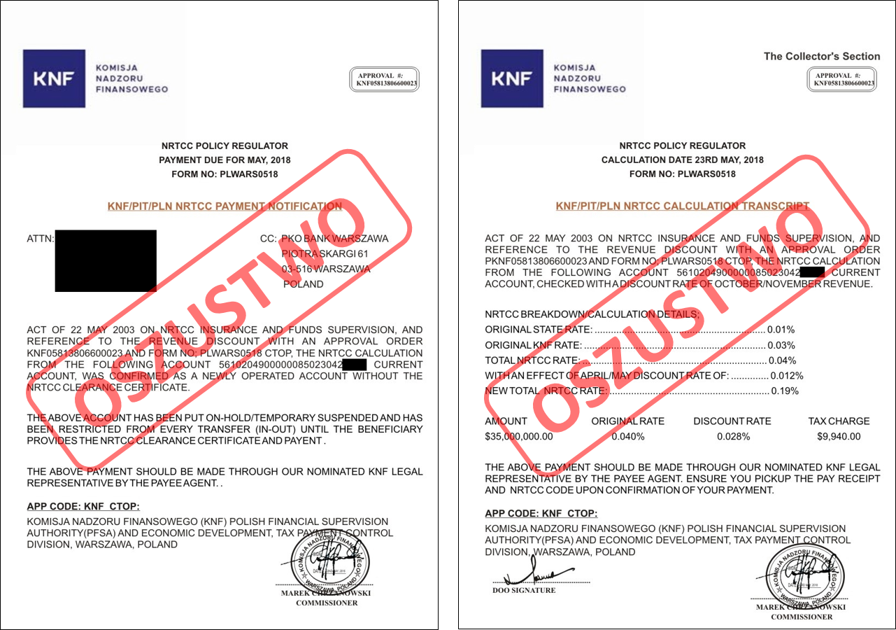 Komisja Nadzoru Finansowego ostrzega przedsiębiorców przed oszustami