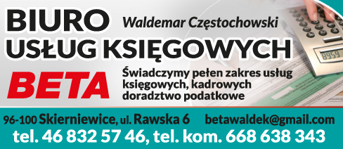 BETA Biuro Usług Księgowych Waldemar Częstochowski Skierniewice