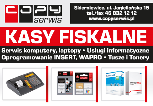 COPY SERWIS Skierniewice Kasy Fiskalne / Serwis / Usługi Informatyczne / Tusze, Tonery 