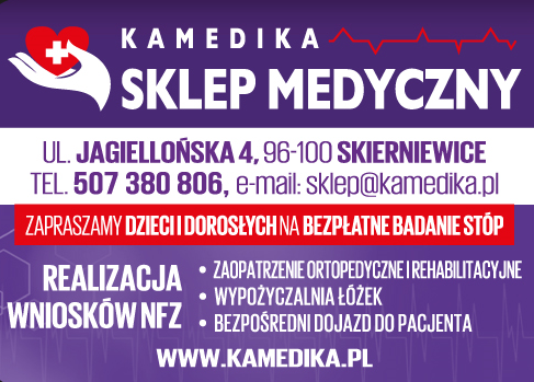 KAMEDIKA Sklep Medyczny Skierniewice Zaopatrzenie Ortopedyczne i Rehabilitacyjne