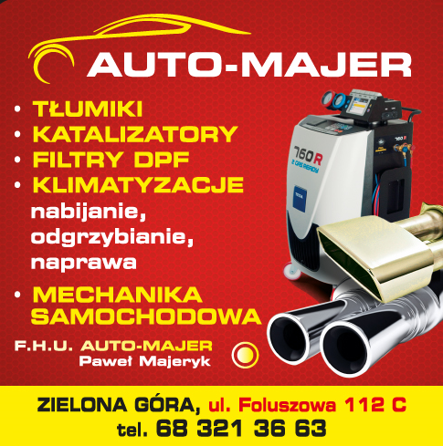F.H.U. AUTO - MAJER Paweł Majeryk Zielona Góra Tłumiki / Katalizatory / Filtry DPF / Klimatyzacje