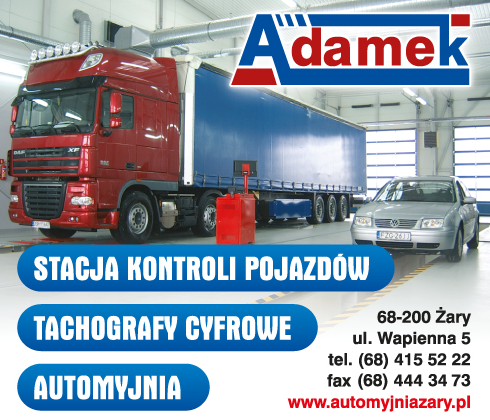 P.H.U. ADAMEK Żary Stacja Kontroli Pojazdów / Tachografy Cyfrowe / Automyjnia