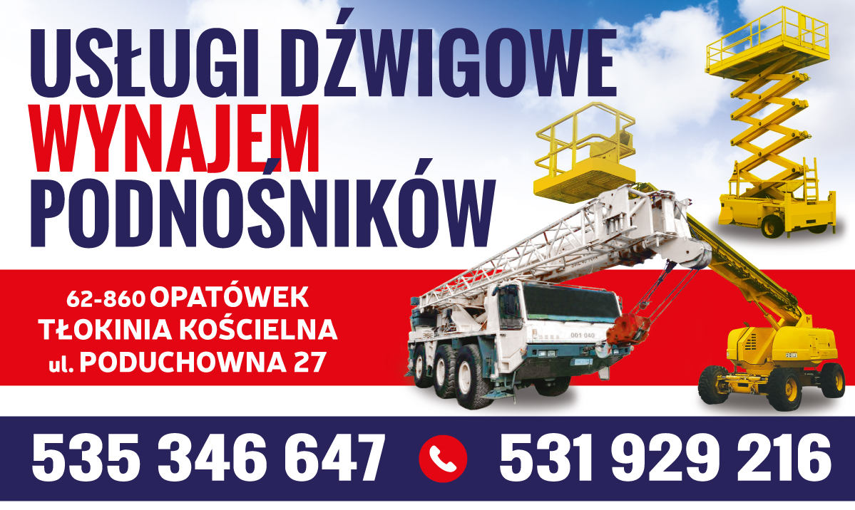 "ELMAR" Zakład Usługowo-Handlowy Opatówek Usługi Dźwigowe / Wynajem Podnośników