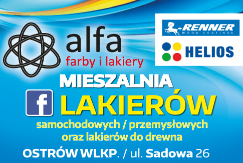 ALFA Farby i Lakiery Ostrów Wielkopolski Mieszalnia Lakierów Samochodowych / Przemysłowych
