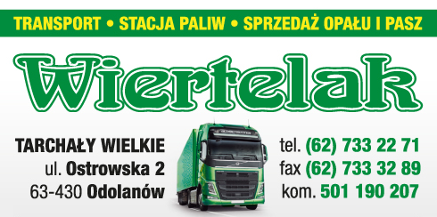 Przedsiębiorstwo Wielobranżowe "WIERTELAK" Odolanów Transport / Stacja Paliw / Sprzedaż Opału i Pasz