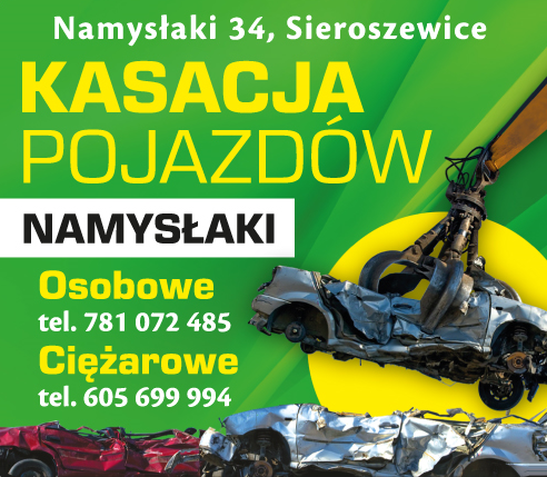 STACJA DEMONTAŻU POJAZDÓW Sieroszewice Kasacja Pojazdów / Osobowe / Ciężarowe /