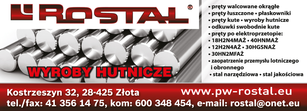 Przedsiębiorstwo Wielobranżowe "ROSTAL" Złota Wyroby Hutnicze / Pręty / Stal