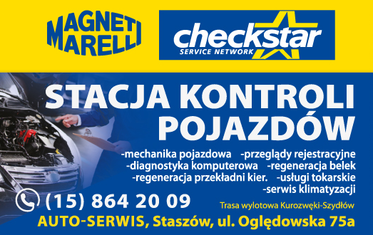 AUTO-SERWIS CHECKSTAR Staszów Stacja Kontroli Pojazdów / Mechanika Pojazdowa / Serwis Klimatyzacji