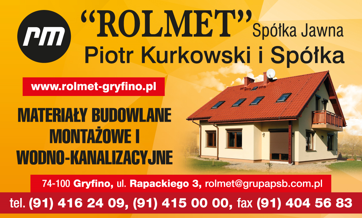 "ROLMET" Sp. J. Piotr Kurkowski i Spółka Gryfino Hurtownia Materiałów Budowlanych / Montażowych 