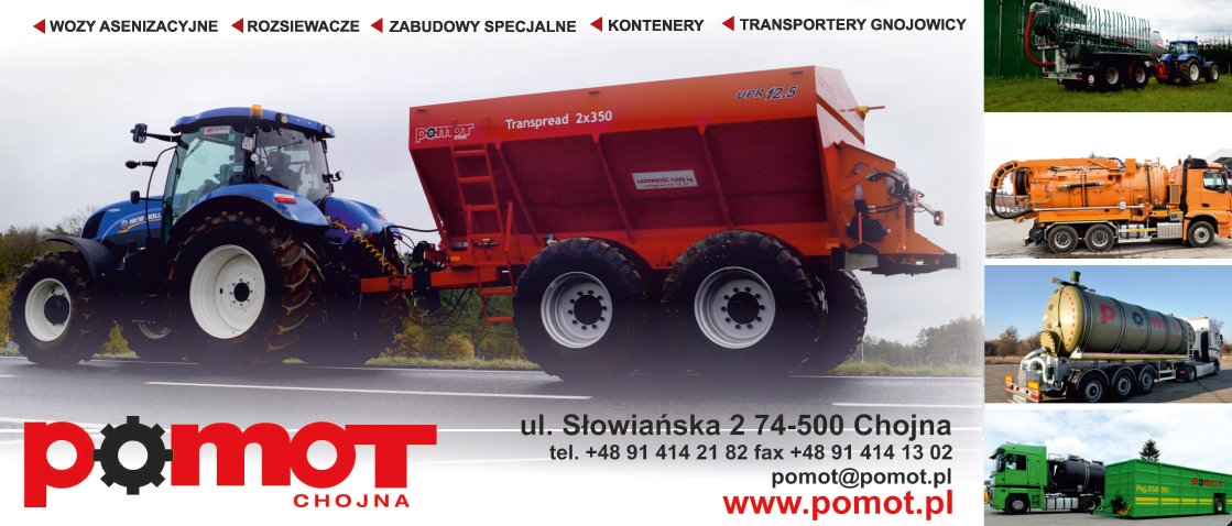 POMOT CHOJNA Wozy Asenizacyjne / Rozsiewacze / Zabudowy Specjalne / Kontenery 