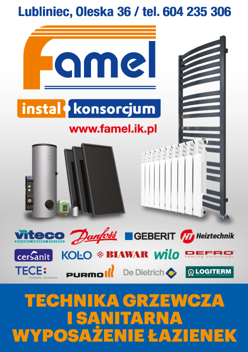 FAMEL sp.z o.o. Instal Konsorcjum Lubliniec Technika Grzewcza i Sanitarna / Wyposażenie Łazienek
