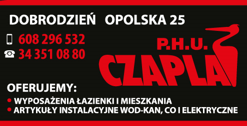 P.H.U. CZAPLA Dobrodzień Wyposażenia Łazienki i Mieszkania / Art. Instalacyjne Wod-Kan, Elektryczne