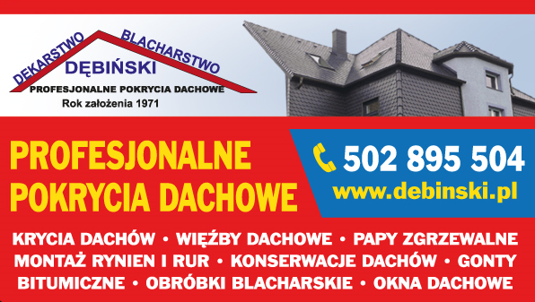 Dekarstwo Blacharstwo Remigiusz Dębiński Oława Profesjonalne Pokrycia Dachowe
