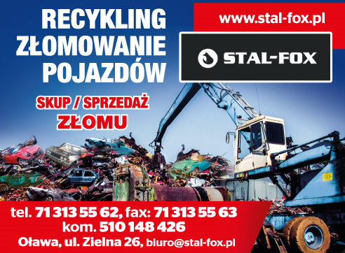 P.H.U. STAL-FOX Oława Recykling / Złomowanie Pojazdów / Skup i Sprzedaż Złomu
