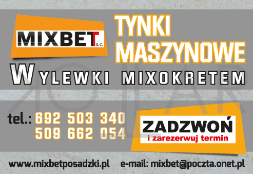 MIXBET S.C. Piotrków Trybunalski Posadzki / Tynki Maszynowe / Wylewki Mixokretem