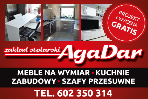 Zakład Stolarski "AgaDar" Szczytno Meble Na Wymiar / Kuchnie / Zabudowy / Szafy Przesuwne