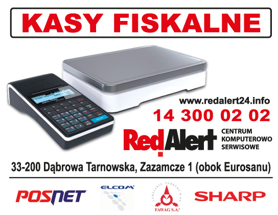 RedAlert Centrum Komputerowo Serwisowe Dąbrowa Tarnowska-Serwis laptopów/ Kasy i drukarki fiskalne 