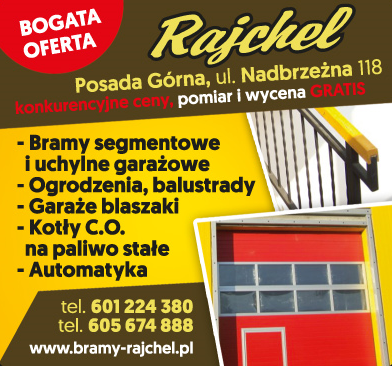 F.P.H.U. RAJCHEL Posada Górna Bramy / Ogrodzenia / Balustrady / Garaże Blaszaki / Kotły C.O.