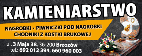 CIERŃ FIRMA POGRZEBOWA Maciej Folta Kamieniarstwo Brzozów Nagrobki / Piwniczki Pod Nagrobki