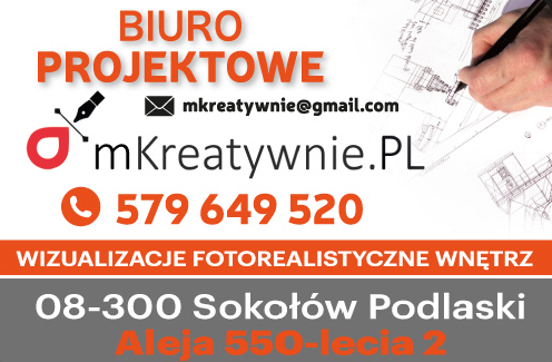 mKreatywnie.PL Biuro Projektowe Sokołów Podlaski Wizualizacje Fotorealistyczne Wnętrz