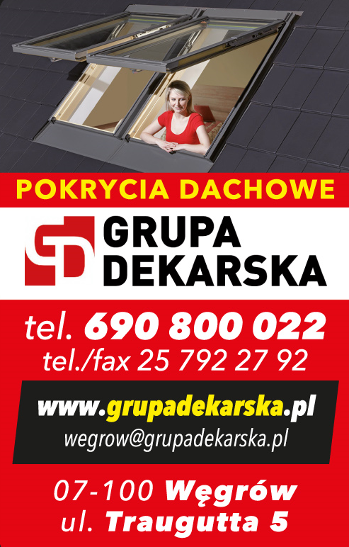 GRUPA DEKARSKA Węgrów Sieć Hurtowni Pokryć Dachowych