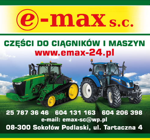 E-MAX s.c. Sokołów Podlaski Części do Ciągników i Maszyn