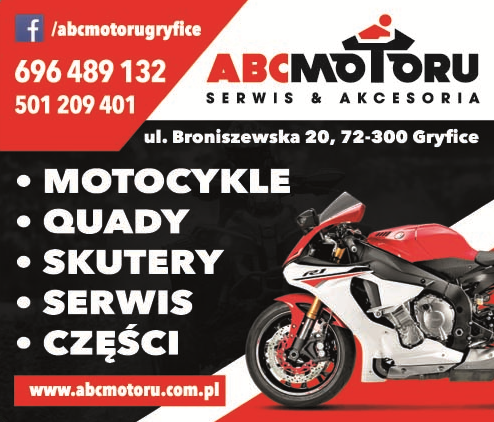 ABC MOTORU Serwis & Akcesoria Gryfice Motocykle / Quady / Skutery / Serwis / Części