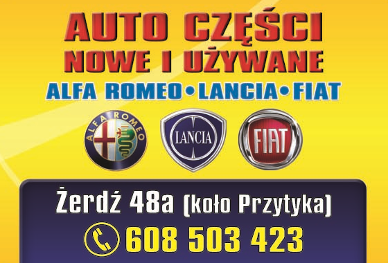 AUTO CZĘŚCI NOWE I UŻYWANE Żerdź - ALFA ROMEO / LANCIA / FIAT