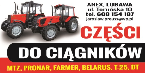 CZĘŚCI DO CIĄGNIKÓW ANEX Lubawa