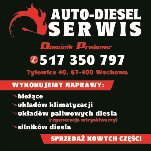 AUTO-DIESEL SERWIS Dominik Preisner Wschowa Naprawy Bieżące / Sprzedaż Nowych Części