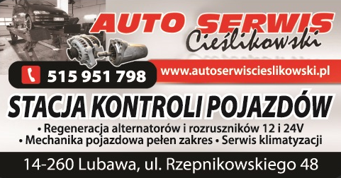 AUTO SERWIS CIEŚLIKOWSKI Lubawa