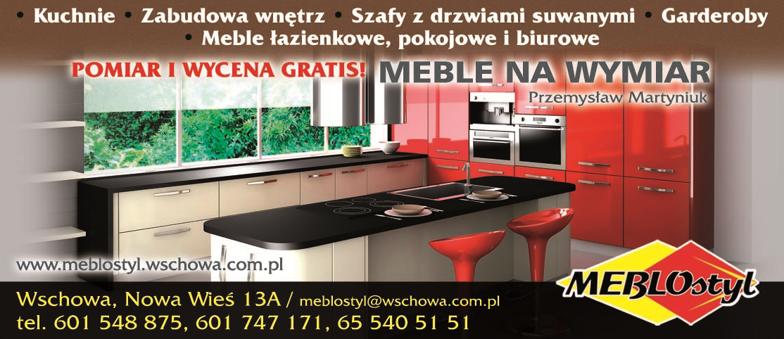 MEBLOstyl Meble na Wymiar Przemysław Martyniuk Wschowa Kuchnie / Zabudowa Wnętrz / Garderoby / Meble