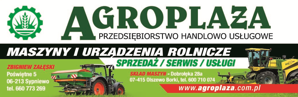 P.H.U. "AGROPLAŻA" Sypniewo Maszyny i Urządzenia Rolnicze Sprzedaż / Serwis / Usługi