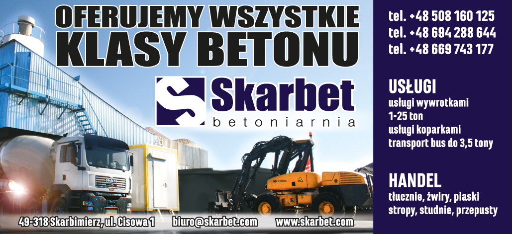 Betoniarnia Skarbet Skarbimierz- WSZYSTKIE KLASY BETONU, Prefabrykaty, Bloczki betonowe, Inne