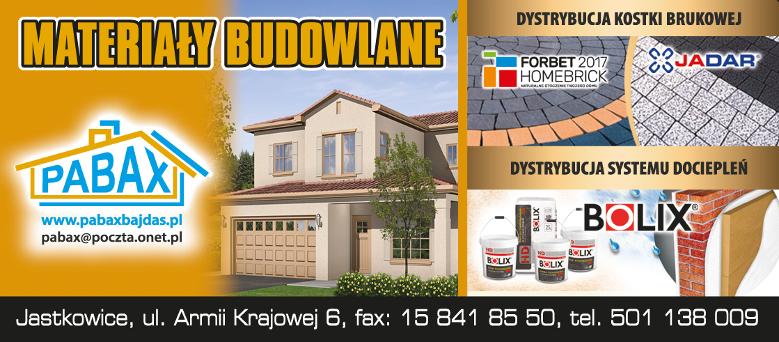 PABAX HURTOWNIA MATERIAŁÓW BUDOWLANYCH  Jastkowice, Pysznica, Stalowa Wola