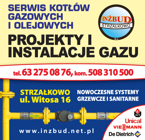 Zakład Inżynieryjno- Budowlany INŻBUD Strzałkowo Serwis Kotłów / Projekty i Instalacje Gazu