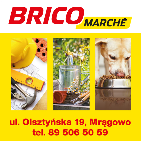 Bricomarché Mrągowo- Duży asortyment produktów z działów: majsterkowanie,budowanie,dekoracja i ogród