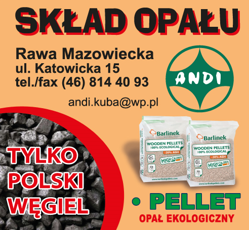 Andi-Kuba Sp. z o.o. Rawa Mazowiecka Skład Opału / Pellet / Opał Ekologiczny / Polski Węgiel