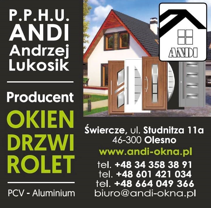 P.P.H.U. ANDI Andrzej Lukosik Olesno Producent Okien / Drzwi / Rolet 