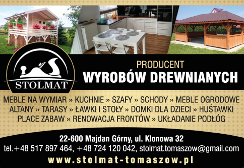 F.H.U. STOLMAT Majdan Górny Producent Wyrobów Drewnianych / Meble Na Wymiar / Meble Ogrodowe