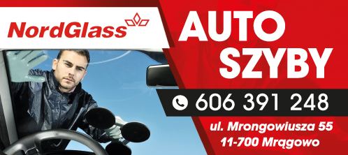 AUTO-SZYBY Sławomir Giers  Partner NordGlass Mrągowo  -- Wymiana, montaż, naprawa szyb samochodowych
