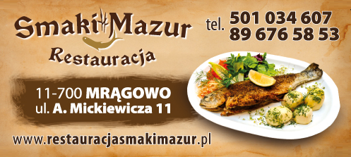 Restauracja Smaki Mazur Mrągowo - Imprezy okolicznościowe Catering