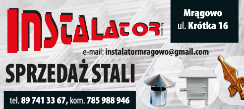 INASTALATOR SP. Z O.O. Mrągowo - SPRZEDAŻ STALI - SKLEP / PRODUKCJA / USŁUGI