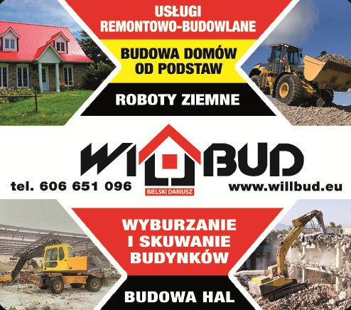 WILLBUD Usługi Remontowo - Budowlane Bielski Dariusz Kowale / Budow domów i hal, Roboty ziemne