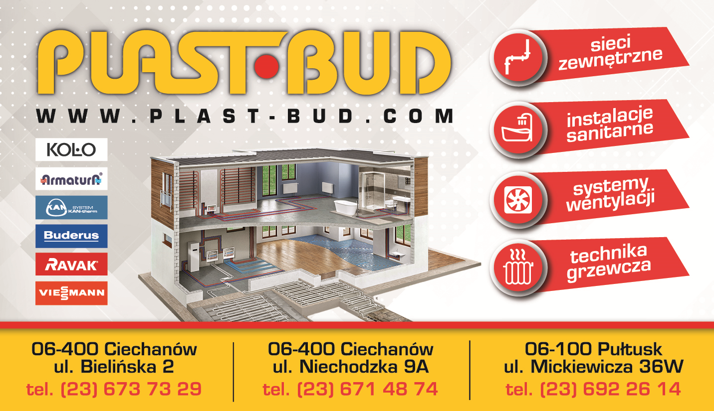 „PLAST-BUD” Ciechanów Sieci Zewnętrzne/ Instalacje Sanitarne/ Systemy Wentylacji/ Technika Grzewcza