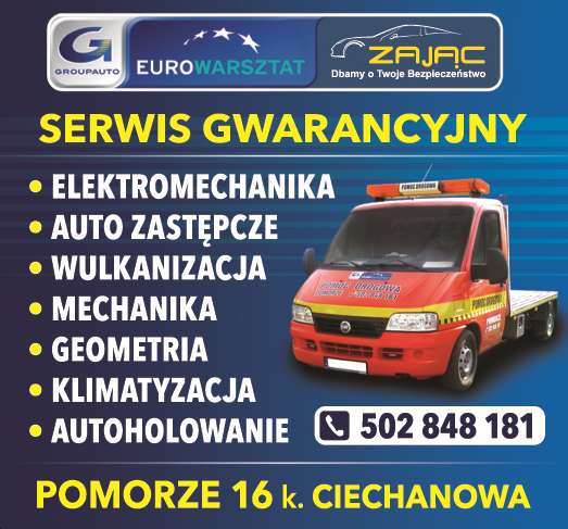 EUROWARSZTAT | ZAJĄC Dbamy o Twoje Bezpieczeństwo Ciechanów Elektromechanika / Auto Zastępcze 