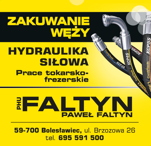 PHU FALTYN Paweł Faltyn Bolesławiec- ZAKUWANIE WĘŻY- HYDRAULIKA SIŁOWA- PRACE TOKARSKO- FREZERSKIE